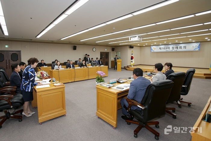 9월 5일 부천시의회 대회의실에서 경기도 중부권 9개 시의회 의장협의회가 열렸다. (사진=부천시의회)