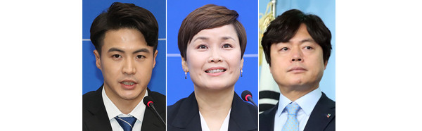                           왼쪽부터 의정부갑 오영환, 광명갑 임오경, 평택을 김현정