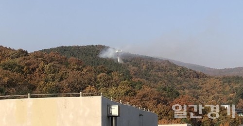 수원 영통구에 소재한 광교산에서 7일 오후 2시20분께 불이 났다. (사진=연합뉴스)