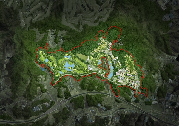 안성죽산관광단지는 안성 죽산면 당목리 일원 135만여㎡ 부지에 3890억원을 들여 1, 2단계로 나눠 2025년까지 조성된다. 사진은 안성죽산단지 배치도. (사진=안성시)