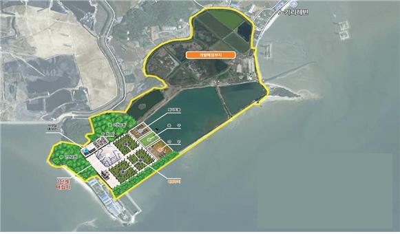 인천시는 2월14일 ‘인천시 자체매립지 타당성 조사 및 기본계획 수립용역’ 계약을 체결했다고 밝혔다. 사진은 에코랜드 부지 위치도. (사진=인천시)