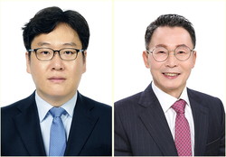 왼쪽부터 김광민(42) 변호사, 황계호(63) 정당인
