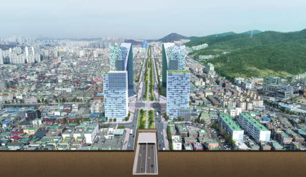 옛 경인고속도로인 인천대로의 지하도로 건설사업이 예타를 최종 통과함에 따라 지하도로 시대가 열리게 됐다. 사진은 인천대로 지하도로 조감도. (사진=인천시)