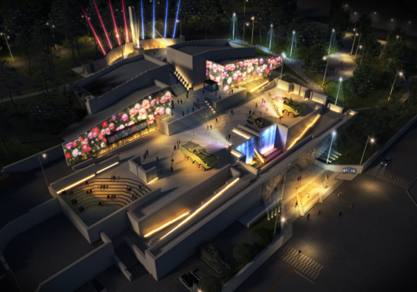 인천상륙작전기념관의 역사적, 건축학적 의미를 되살리고 문화적 볼거리와 즐길거리를 제공하기 위한&nbsp;&#39;인천상륙작전기념관 야간 명소화 사업&#39;이 적극 추진된다. 인천상륙작전기념관 야간 명소화 디자인. (사진=인천시)