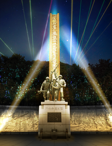 인천상륙작전기념관의 역사적, 건축학적 의미를 되살리고 문화적 볼거리와 즐길거리를 제공하기 위한&nbsp;&#39;인천상륙작전기념관 야간 명소화 사업&#39;이 적극 추진된다. 인천상륙작전기념관 야간 명소화 디자인. (사진=인천시)