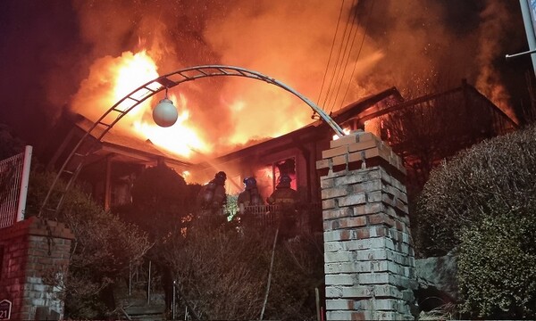 3월3일 새벽 2시께 고양시 일산서구 구산동의 한 단독 주택에서 불이 나 40여 분만에 진화됐다. 사진은 화재가 발생한 단독주택. (사진=일산 소방서)