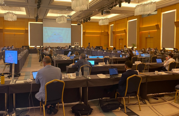 녹색기후기금(GCF:Green Climate Fund) 제35차 이사회가 3월16일까지 야닉 글레마렉 GCF사무총장, 장 크리스토프 도넬리에, 틀로우 엠마뉴엘 라마루 공동의장을 비롯해 48개 이사국, 이행기구, 옵저버 등 관계자 300여 명이 참석한 가운데 송도컨벤시아에서 열리고 있다. 사진은 제33회 GCF 이사회. (사진=인천시)