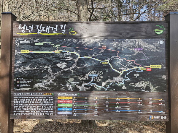 안성에는 한국의 산티아고 순례길이라 할 수 있는 청년 김대건 길의 시작과 끝이 있다. (사진=안성시)