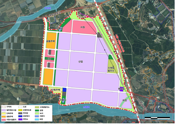 안성시는 7월10일 동신 일반산업단지가 2023년도 경기도 산업단지 지정계획에 반영됐다고 밝혔다. 일반산단 구역도. (사진=안성시)