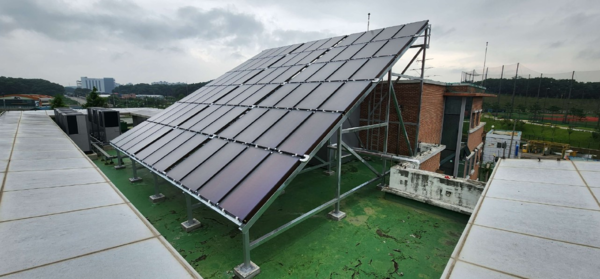 인천시가 신재생에너지 보급 확대를 위해 총 122억원을 투입하는 ‘2024년도 신재생에너지 보급 사업계획’을 수립했다. 태양열 설비 설치(인천 제2시립노인치매요양병원)