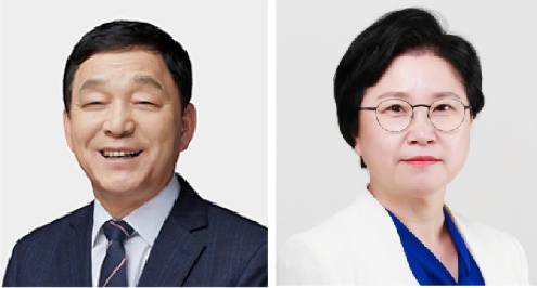 민주당 경기 안산시을병 통합 경선 결과 김철민(왼쪽) 국회의원과 김현 전 국회의원이 결선을 치룬다.