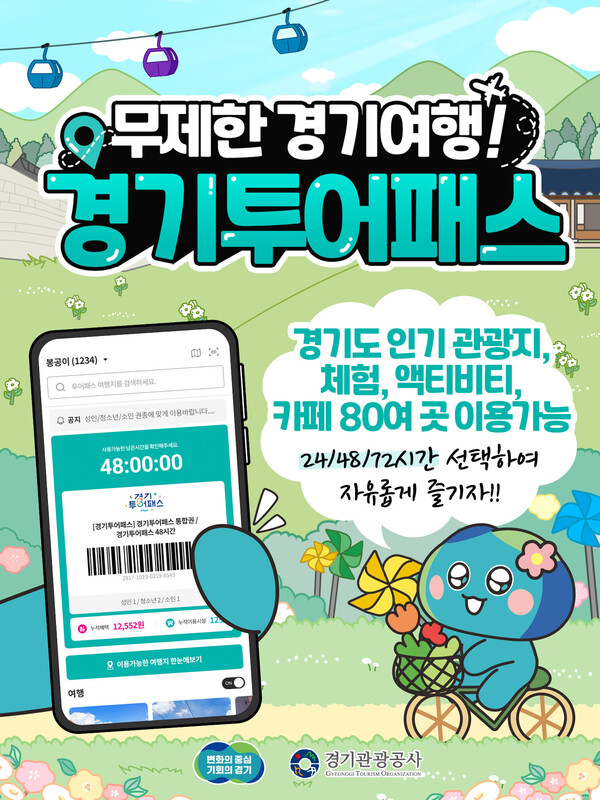 경기도와 경기관광공사가 1만 9900원(24시간권 기준)으로 경기도의 관광시설 85곳을 자유롭게 이용할 수 있는 경기관광 통합이용권(이하 ‘경기투어패스’)을 6월3일 재출시한다. (사진=경기도)
