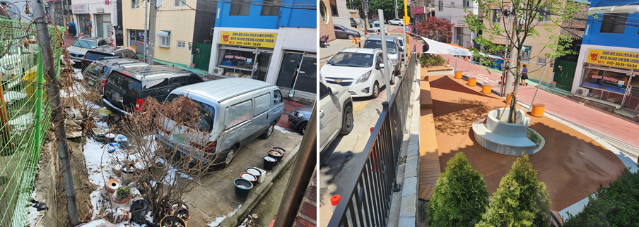 인천시 남동구가 원도심 유휴 국‧공유지 등 자투리 공간을 활용해 소규모 쉼터를 조성했다.(사진=인천 남동구)