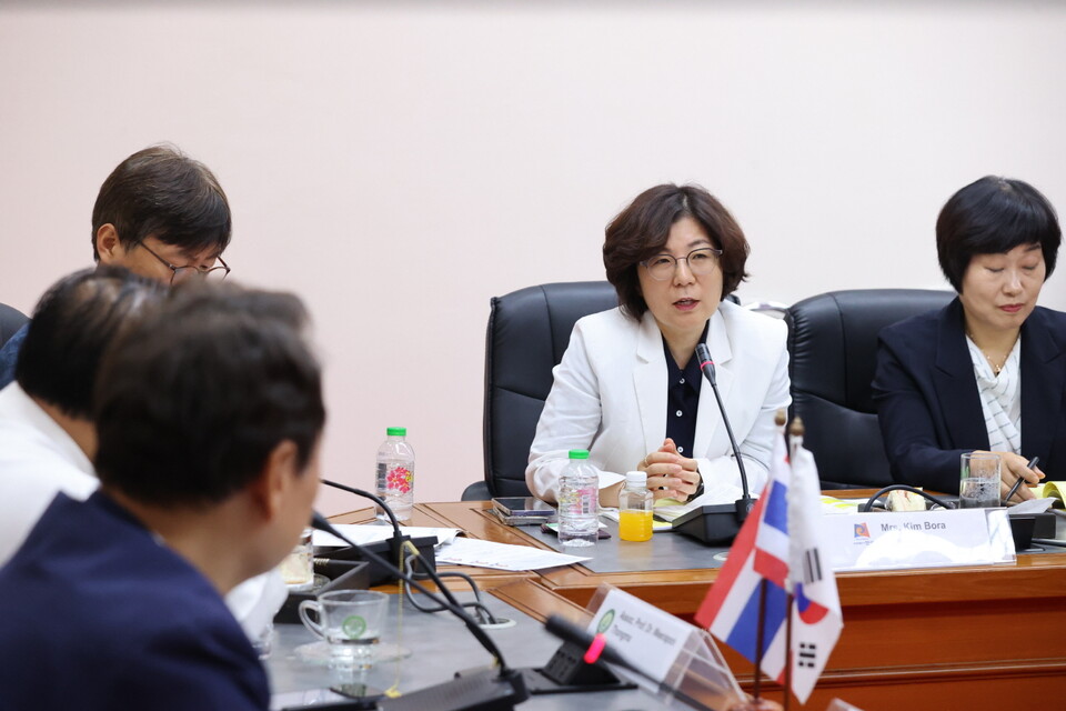 김보라 안성시장이 ‘치앙마이 관광 세미나 in 매조대학교’에서 안성시 지속가능한 관광정책 우수사례를 공유하고 교류와 협력방안을 논의했다. (사진=안성시)
