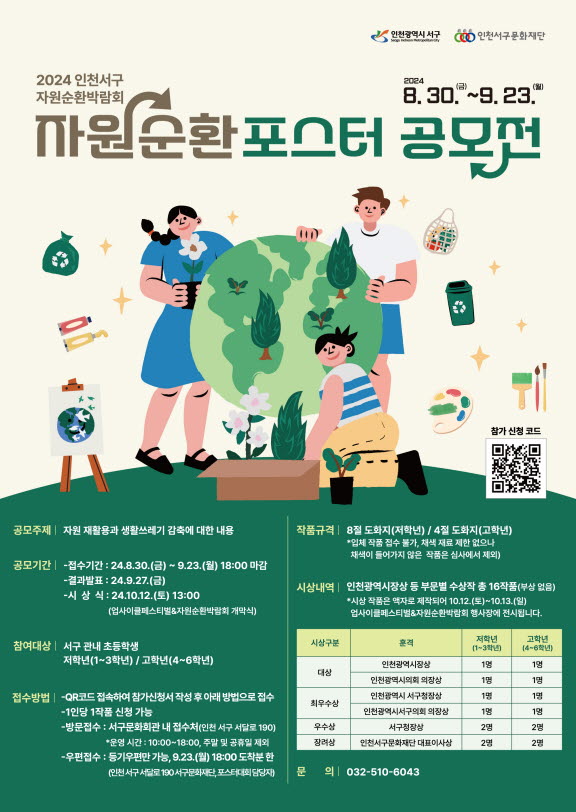 서구는 오는 9월 6일 자원순환의 날을 맞아 ‘자원순환 포스터 공모전’을 개최한다.(사진=서구)