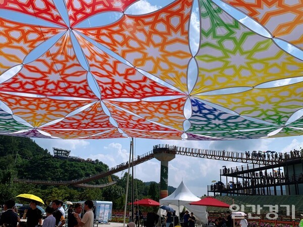 포천시가 주관하는 '한탄강 가든페스타'가 7일 개막식을 갖고 10월 13일까지 진행된다. (사진=김순철 기자)