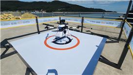 인천시가 25일 배송서비스 시연회를 시작으로, 옹진군 섬 지역 드론 생활배송서비스를 본격화했다. (사진=인천시)