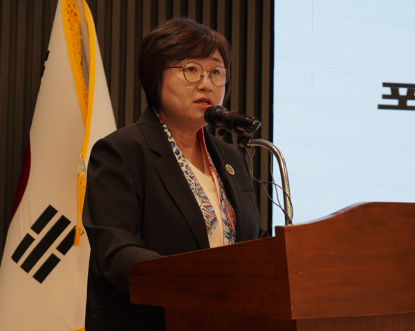 최안나 대한의협 대변인은 30일 의협회관에서 의료인력 수급 추계기구 신설에 대한 의협 입장을 밝혔다. (사진=대한의협)