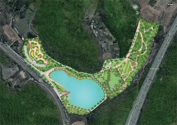 광명시는 영회원 수변공원이 포함된 광명하안2 공공주택지구 훼손지 복구사업 계획안이 지난 9월26일 국토교통부 중앙도시계획위원회 심의에서 조건부로 승인됐다고 밝혔다. 영회원 수변공원 조감도. (사진=광명시) 