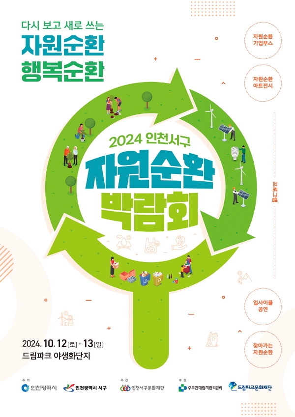 서구는 오는 12일부터 13일까지 수도권매립지 내 드림파크 야생화단지 일원에서 ‘업사이클 페스티벌과 자원 순환 박람회’를 개최한다고 10일 밝혔다.(사진=서구)