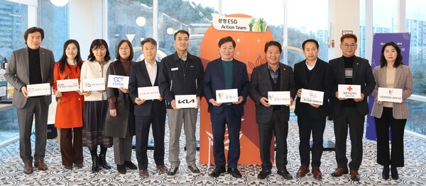 박 시장은 12월 12일 오후 광명업사이클아트센터에서 열린 ‘2024 광명 ESG 포럼’ 개회사에서 광명시 기업의 지속가능한 성장을 위해 ESG 협력 네트워크를 강화하겠다고 밝혔다. (사진=광명시)