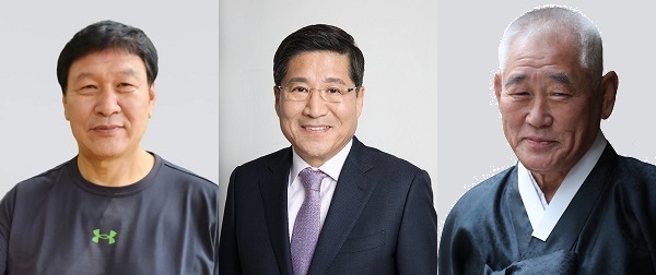 왼쪽에서부터 이준희, 류재선, 황경수 후보. (사진=대한씨름협회)