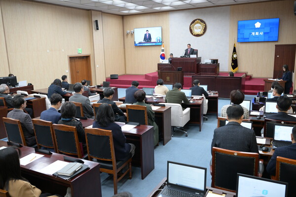 안성시의회가 2025년도 첫 회기인 제229회 안성시의회 임시회 제1차 본회의를 개회했다고 2월11일 밝혔다. (사진=안성시의회)