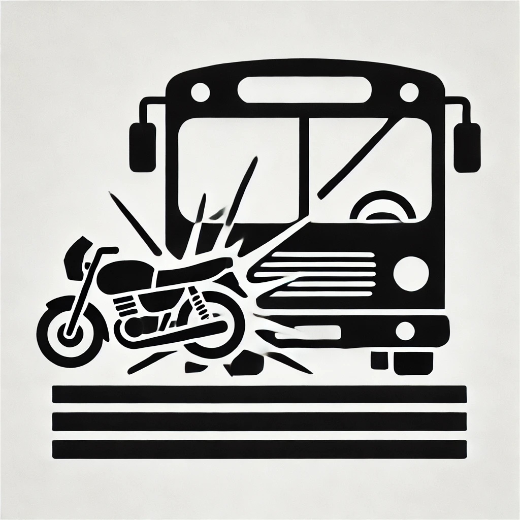 2월25일 오전 7시50분께 평택시 고덕동 인근을 달리던 버스가 버스전용차선으로 진입하던 오토바이를 들이받아 2명의 사상자가 발생했다. (사진=챗지피티 생성형 이미지)