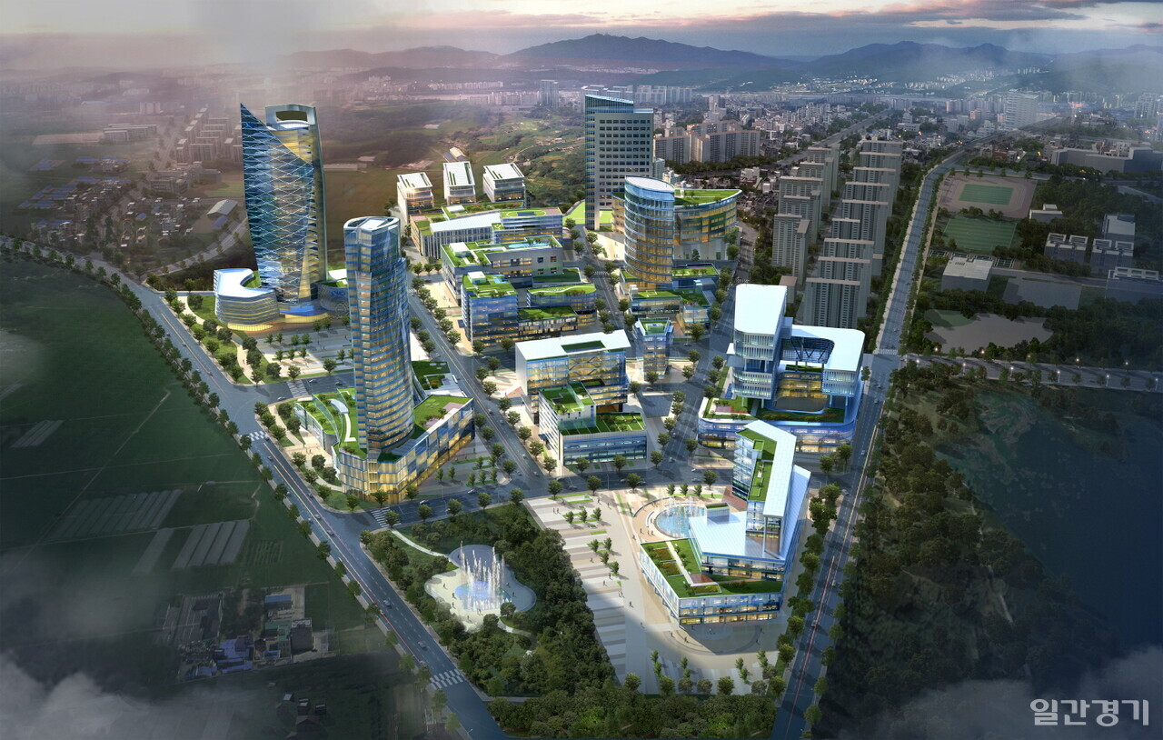 ‘수원 R&D 사이언스파크’ 조성 사업 부지의 개발제한구역 규제가 해제됐다. 수원 R&D 사이언스파크 조감도. (자료=수원시)