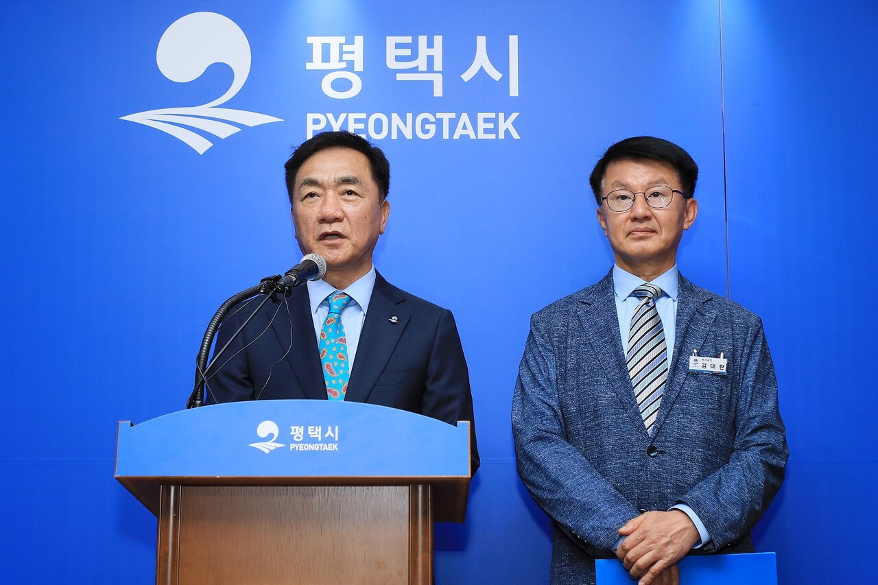 평택시가 추진해온 공설 종합장사시설 건립 부지가 진위면 은산1리로 최종 확정됐다. 시는 5월20일 이같이 밝히고 본격적인 사업 추진에 나선다고 발표했다. 정장선 평택시장. (사진=평택시)