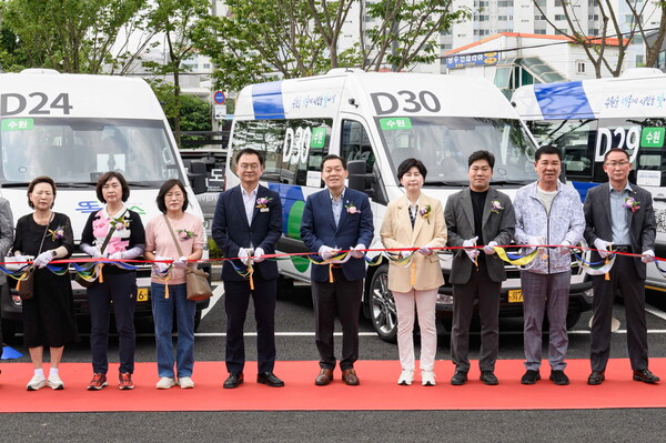 수원시는 6월17일 권선구 당수체육공원에서 똑버스 3단계 개통식을 개최했다. (사진=수원시)