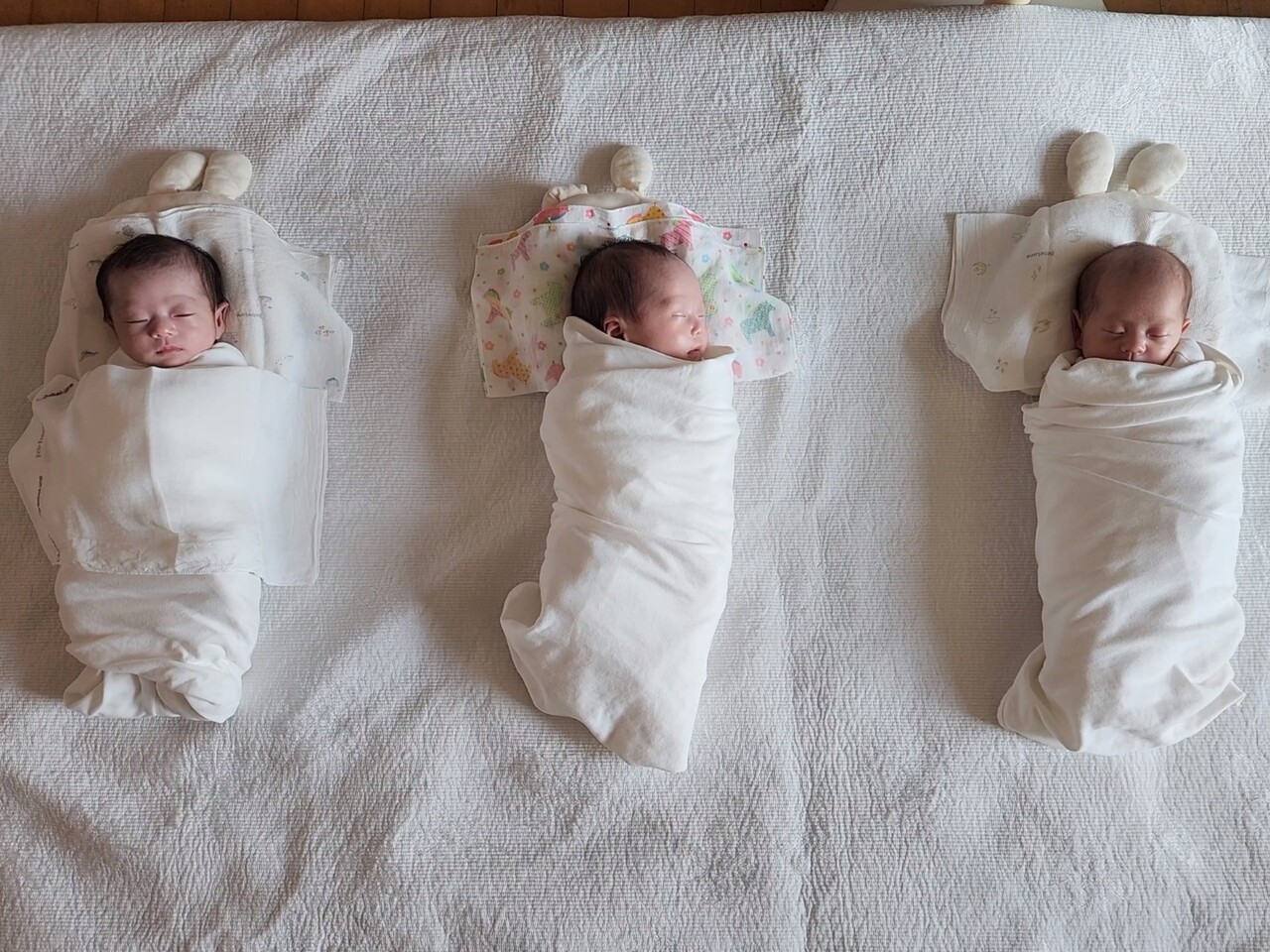 남동구는 6월19일 대상포진 무료 예방접종, 산후 조리비, 난임 부부 시술비 지원 등으로 구민 삶의 질 향상을 꾀하고 있다고 밝혔다. 2023년 인공수정 시술을 통해 탄생한 세쌍둥이. (사진=남동구) 