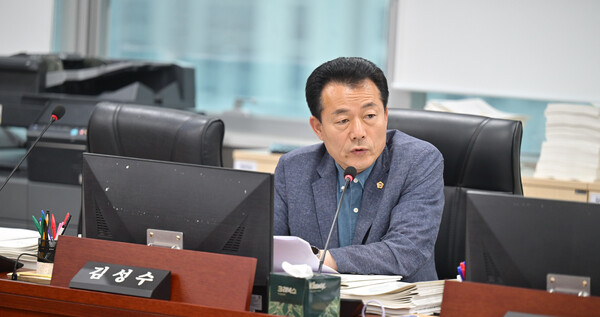 김성수 경기도의회 의원이 6월20일 2024회계연도 경기도 결산 총괄 심사에서 발언하고 있다. (사진=경기도의회)