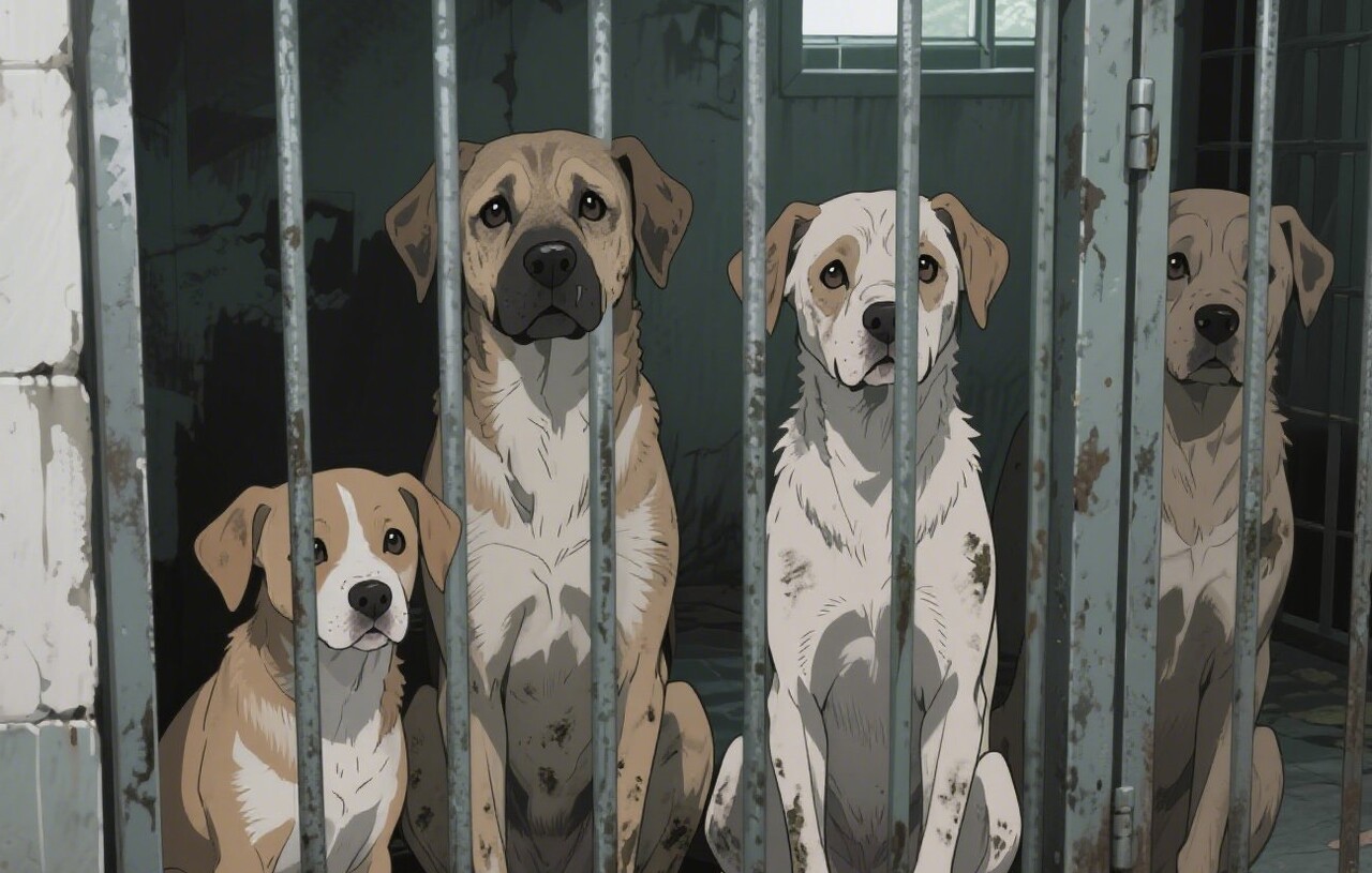 인천지역 보호소에 입소하는 유기 동물 중 절반 가까이가 안락사 비용도 부족해 자연사하는 등 상황이 심각하다는 지적이다. (그래픽=AI이미지생성)