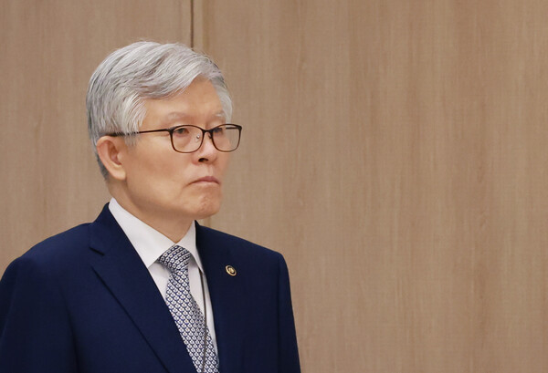 최동석 인사혁신처장이 7월23일 서울 용산 대통령실 청사에서 열린 임명장 및 위촉장 수여식에 참석하고 있다. (사진=연합뉴스)