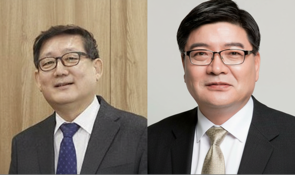 왼쪽에서부터 남양호 사회적경제원장 내정자, 김용진 경기주택도시공사 내정자.