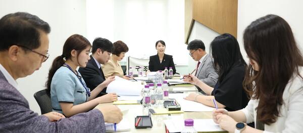 이인애 도의원은 9월5일 경기도의회 의원연구단체 ‘경기도 저출생 극복 정책 연구회’가 주관하는 연구용역 최종 보고회를 경기도의회 소회의실에서 개최했다.(사진=경기도의회)