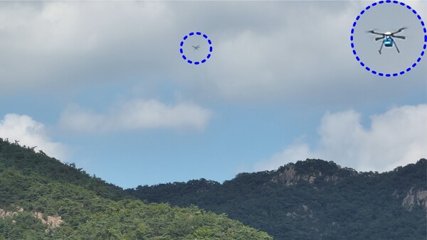 안양시는 올해 처음 추진하는 드론 배송 사업을 통해 드론배송거점에서 배달점으로 식음료와 생필품 등을 운송하는 서비스를 운영한다. (사진=안양시)