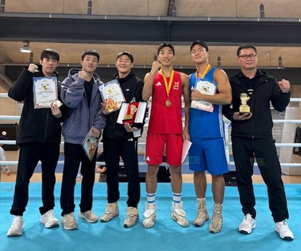 광주시청 복싱팀이 제13회 한국실업복싱협회장배 전국실업복싱대회에서 단체전 1위를 차지했다. (사진=광주시)