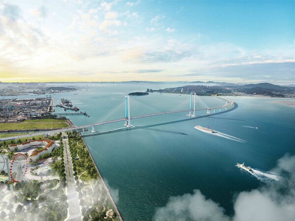 12일 개최된 ‘제3차 인천시 지명위원회’에서 제3연륙교의 공식 명칭을 '청라하늘대교'로 최종 의결된 제3연륙교(사진=인천시)